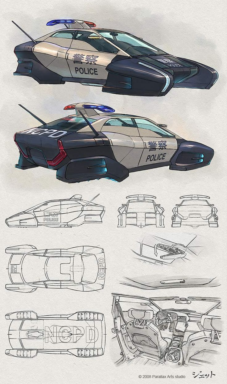 AnatoRef — Sci-Fi Vehicle Concept Art by Dmitry Popov #droneconcept