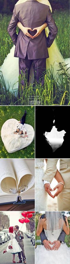 24 Most Pinned Heart Wedding Photos ❤ We propose you to take a look on heart w...