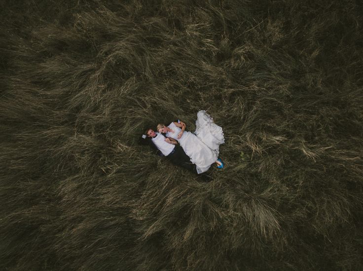 breathtaking aerial wedding portraits by Van Middleton Photography
