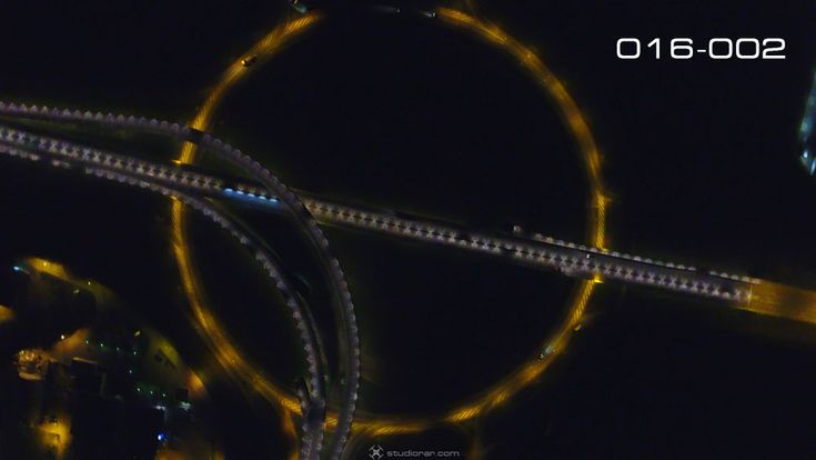 Night View Viaduct Transport Movement – Drone Aerial Photography, Videography ...