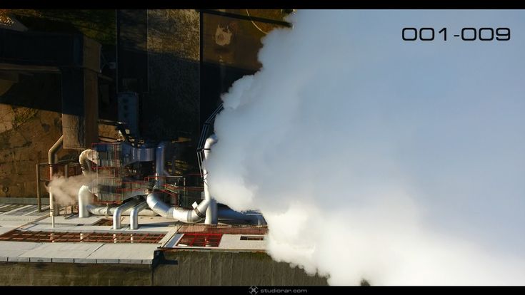 Smoke Billowing From Industrial Building – Drone Aerial Photography, Videograp...