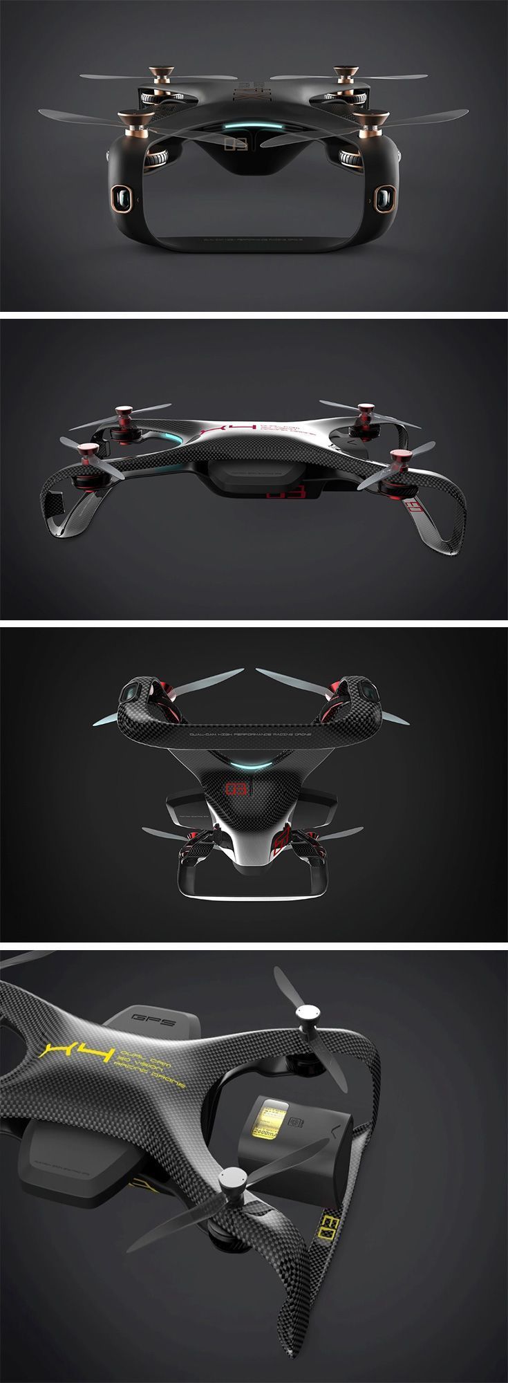 The Racing Drone concept is all about looking badass, and slicing through the ai...