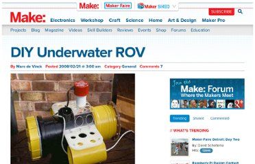 homemade underwater rov - Google Search