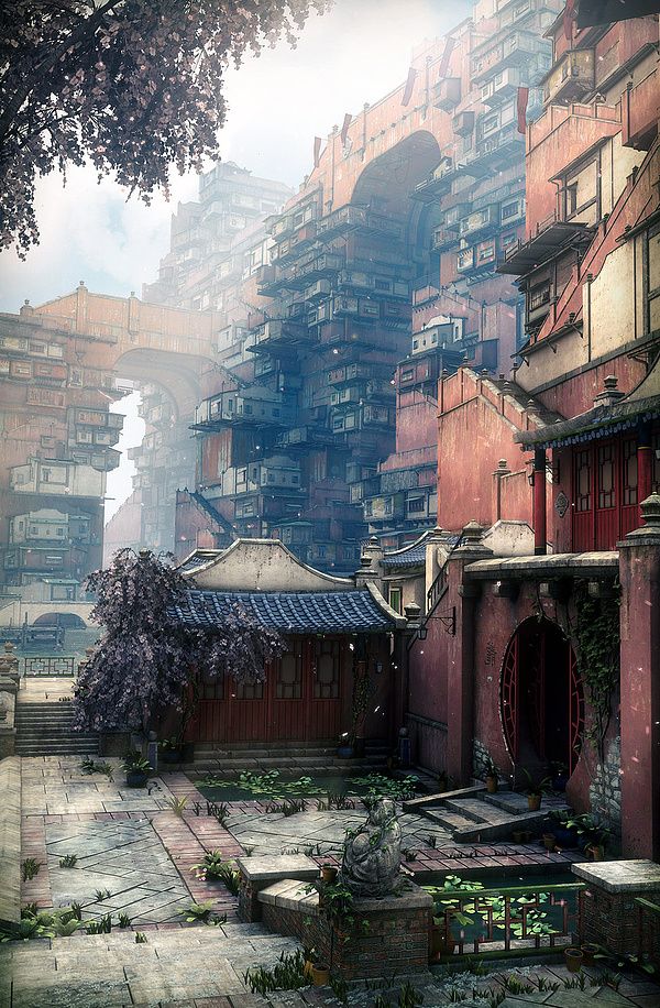 Concept living or slum dwelling? NeotechX//3d Worlds by Stefan Morrell