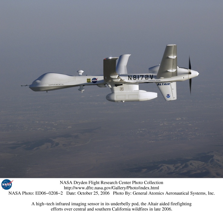 A high-tech infrared imaging sensor in its underbelly pod, the Altair UAS aided ...