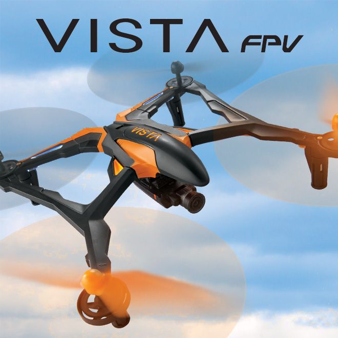 Dromida Vista 251 mm FPV RTF. The Vista FPV uses first-person-view for aerial ad...
