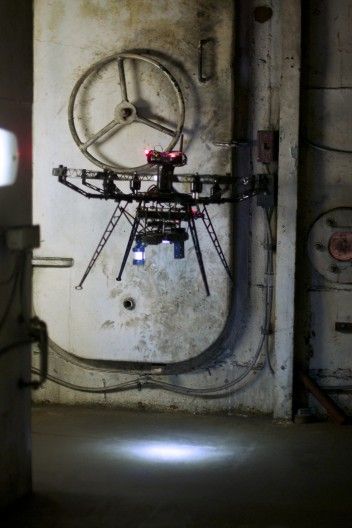 Micro-flyer drone could help a robot to fight fires on ships [Future Drones: fut...