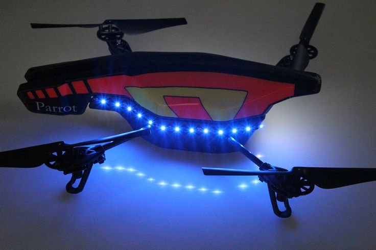 Parrot-Ar-Drone-UFO-LED-Light-Kit-Outdoor-Hull-red-white-blue-or-green-to-choose...