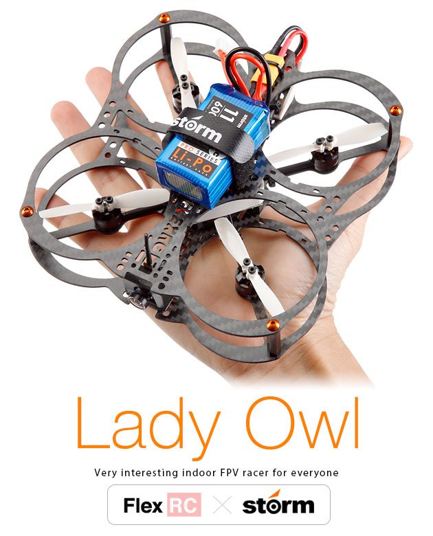 STORM Racing Drone (RTF / FlexRC Lady Owl Storm Edition) www.helipal.com/...