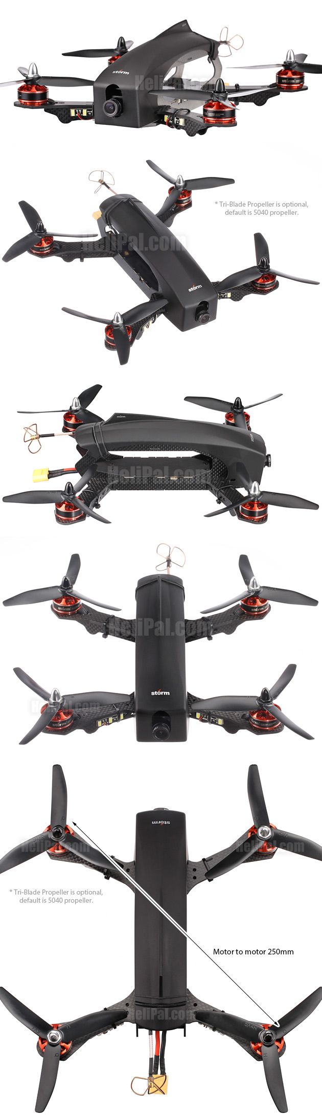 STORM Racing Drone (RTF / Kylin 250 Storm Edition) www.helipal.com/...