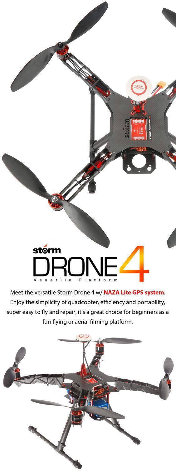 STORM Drone 4 GPS Flying Platform (RTF / NAZA Lite) www.helipal.com/...