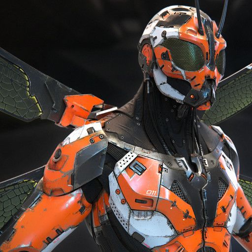robotic insect like armour robot cyborg concept art inspiration idea