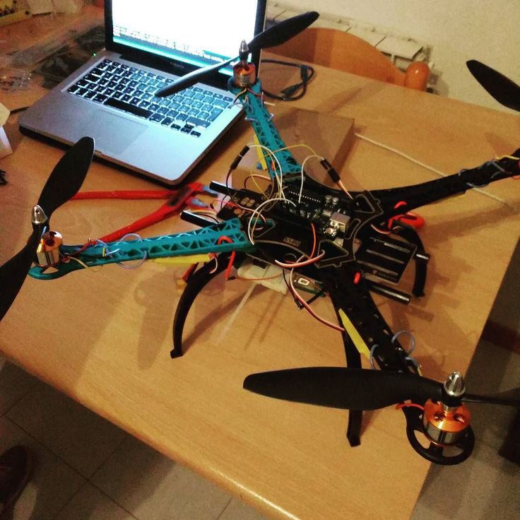 Homemade drone comes to life!  #drone #robotics #quadricopter #home #friends…