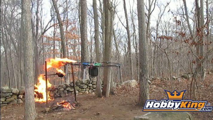Some kid roasted a turkey with a homemade flamethrower drone