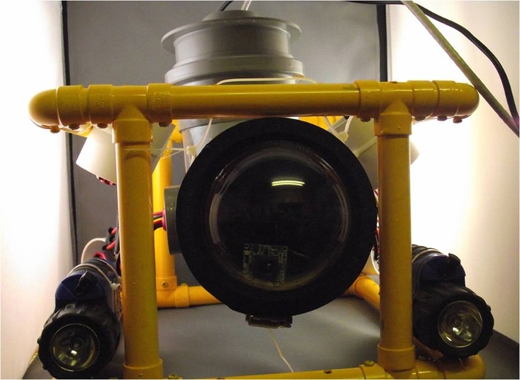 Underwater ROV's - Display low cost Underwater ROV built from plumbing compo...