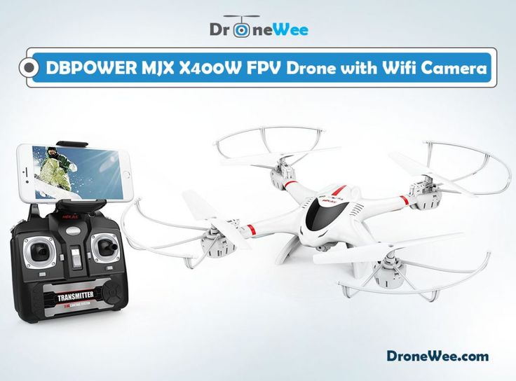 DBPOWER MJX X400W FPV Drone with Wifi Camera : If you are looking for the best d...