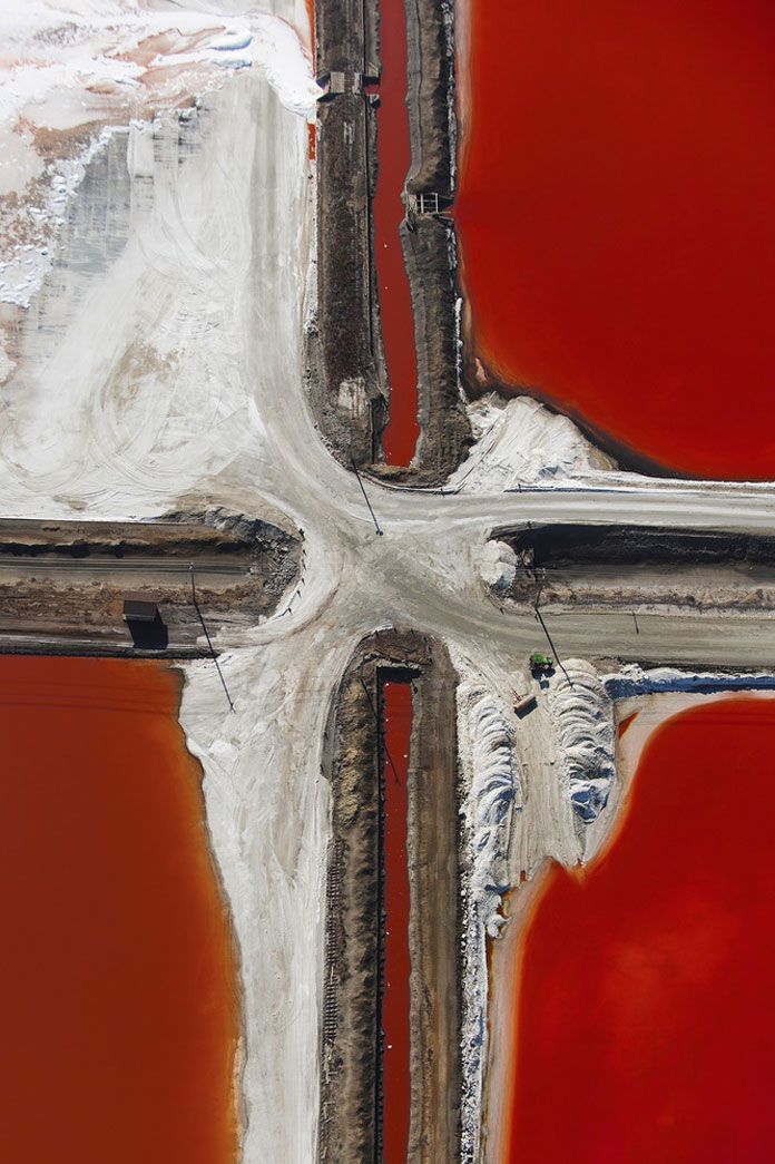 Intersection, 2014 - Salt series - aerial shots by Tommy Clarke.