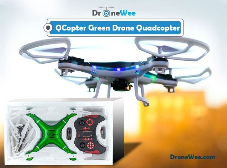 The QCopter drone quad copter has 2 extra-long life batteries that powers the dr...