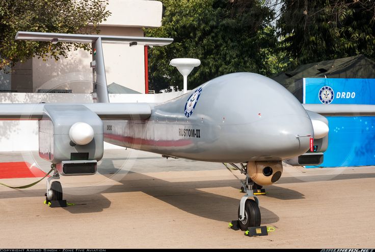 First prototype of the DRDO Rustom-II medium-altitude long-endurance (MALE) UAV....