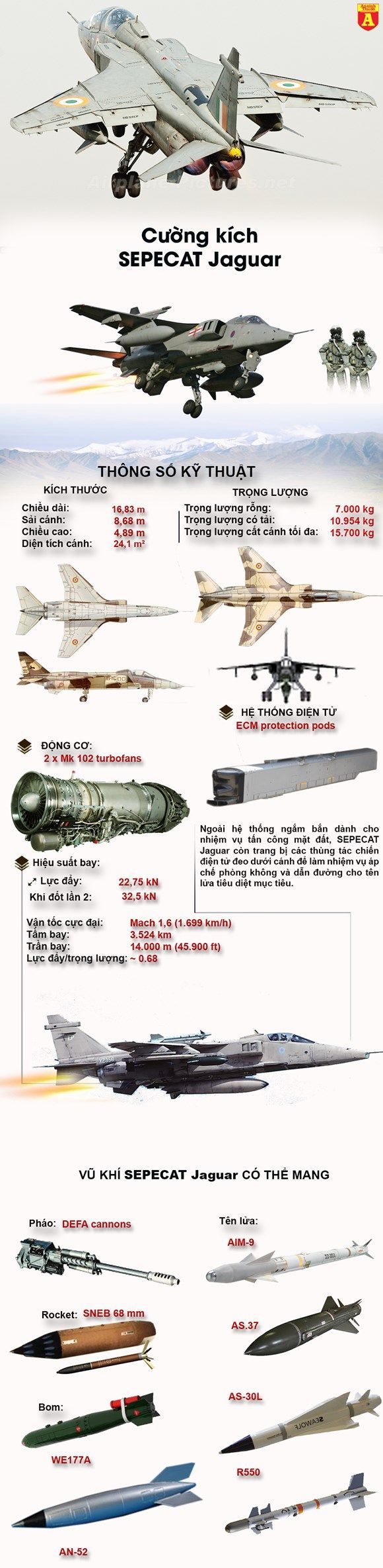 Drone Infographics : Cường kích đa nhiệm Jaguar của không quân Ấn ...
