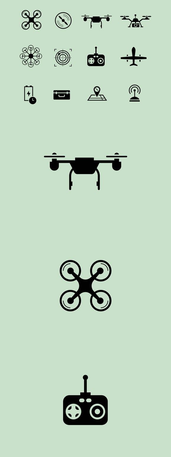 12 Drone Icons