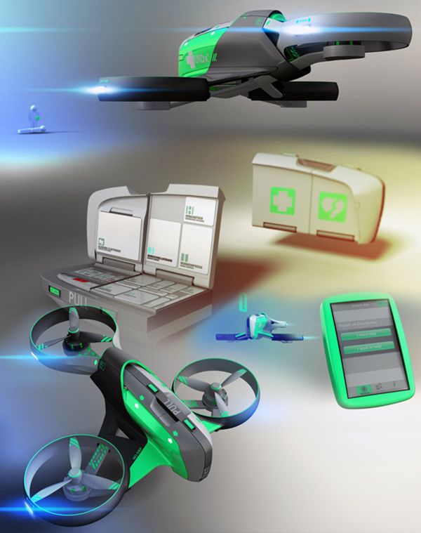 Smart Aid - Delivery Drone by Stefan Riegebauer - The Smart Aid doesn’t focus ...