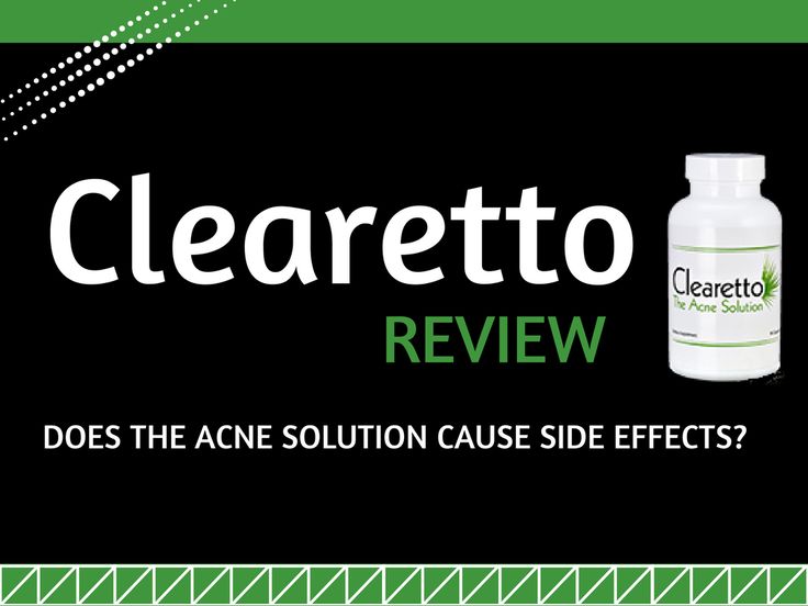 Clearetto reviews are online, but do the ingredients cause side effects?     Thi...