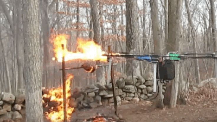 Drone Homemade : The teen behind the drone gun now has a drone-mounted flamethro...