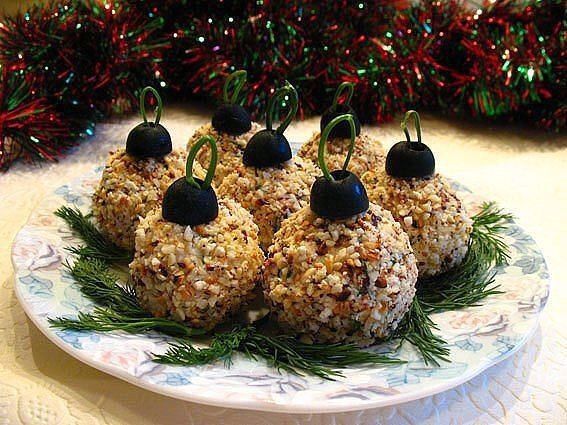 Holiday appetizer «Christmas balls»