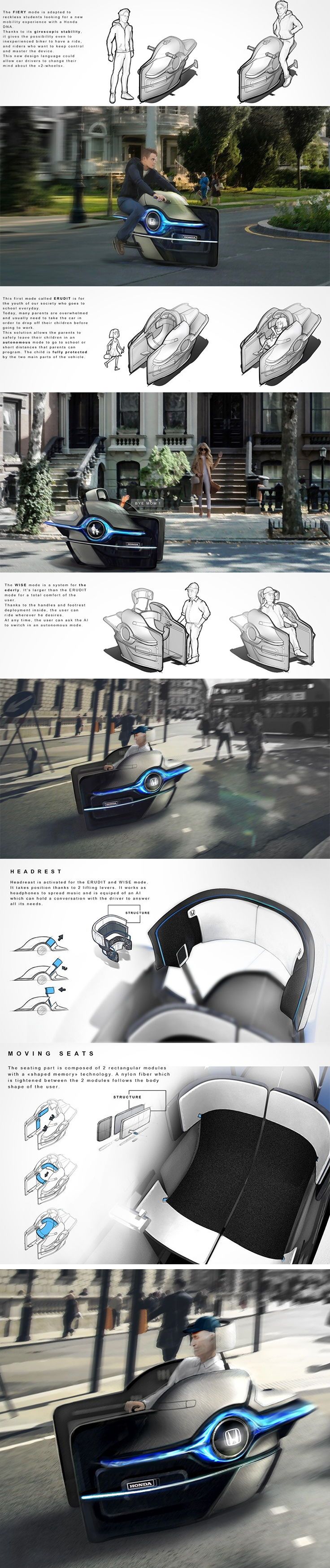 Not only limited to grandparents, the Honda MODULAR concept explores how urban d...
