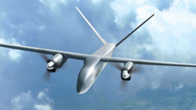 Russian unmanned air vehicle potentially capable of performing strike missions...
