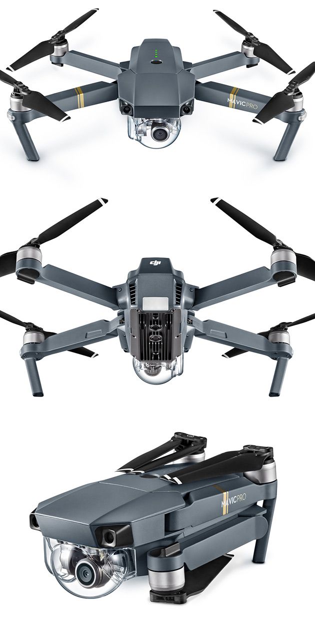 DJI Mavic Pro Foldable GPS Drone + Fly More Combo (RTF) - HeliPal