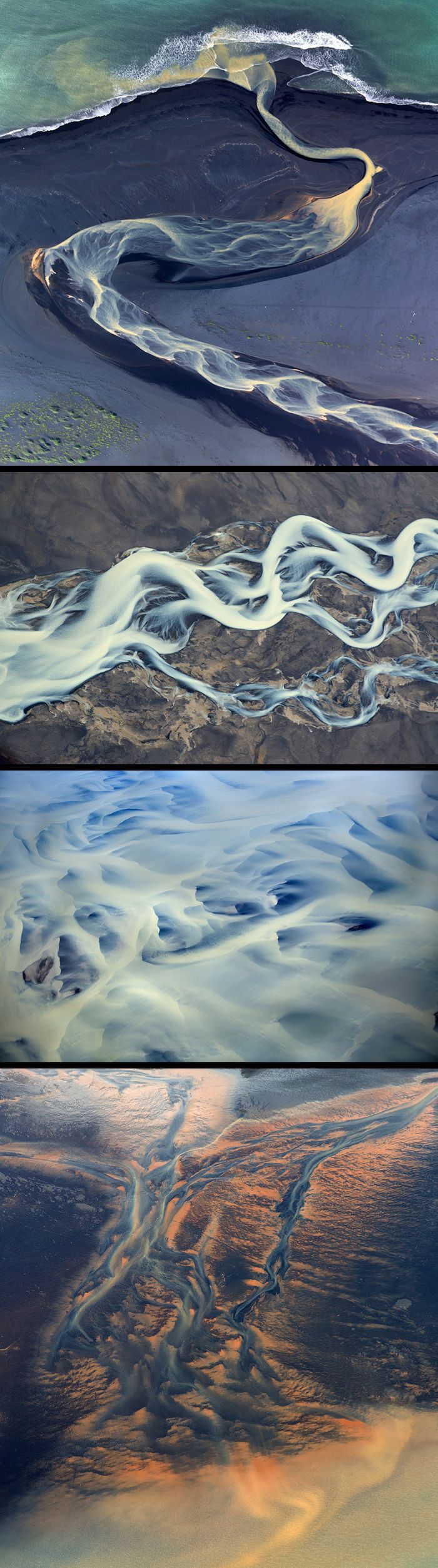 Landscape Drone Photography : Photography of Iceland's volcanic rivers by An...