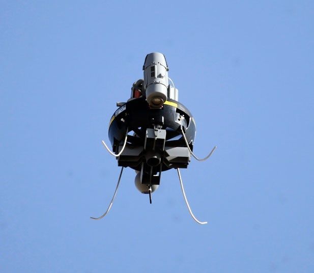 Military Drone: A US military surveillance drone camera flies in Musa Qal-Ah dis...