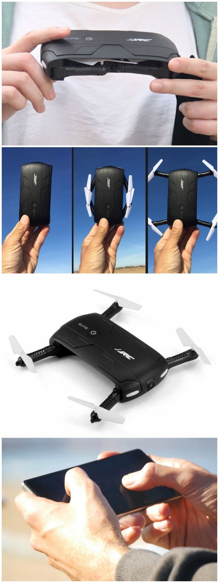 Military Drone: ELFIE Foldable Mini RC Selfie Drone