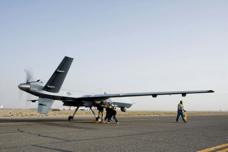 Military Drone: On flightline