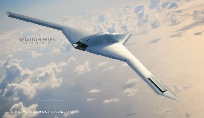 New Stealth Spy Drone Already Flying Over Area 51 | Conceptual image of an RQ-18...