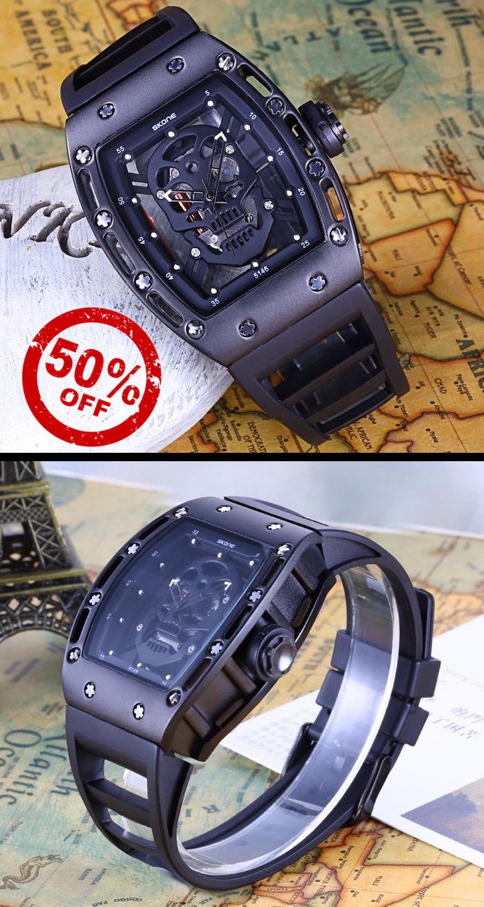Men's See Through Skull Watch. Get this luxury watch at 50% discount today