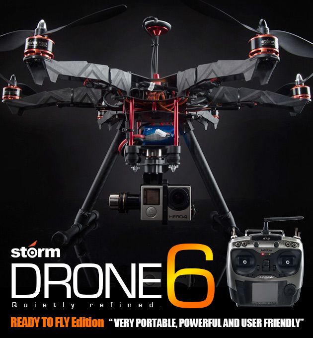 STORM Drone 6 V3 GPS Flying Platform (RTF / NAZA V2)