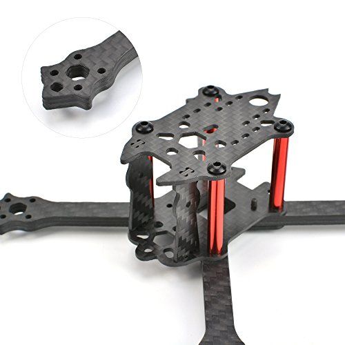 ArRuissi Micro FPV Racing Drone Quadcopter Frame Carbon Fiber Kit 130mm Wheelbase - Support 13xx 14xx Brushless Motor