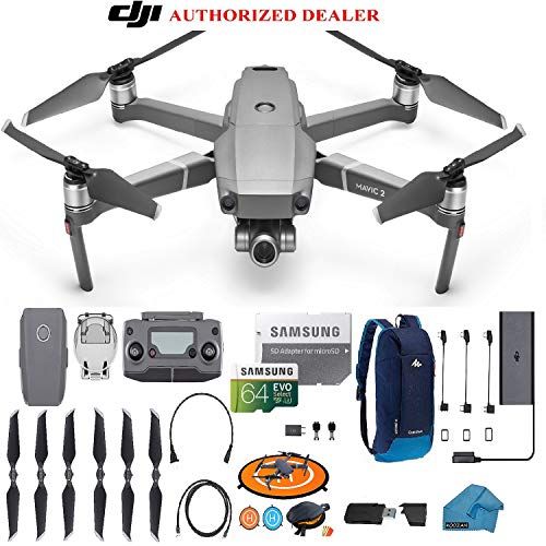 DJI Mavic 2 Zoom Drone Quadcopter with 24-48mm Optical Zoom Camera Bundle Kit with Must Have Accessories