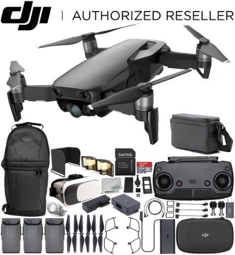 DJI Mavic Air Drone Quadcopter FLY More Combo (Onyx Black) Virtual Reality VR FPV POV Experience Starters Bundle