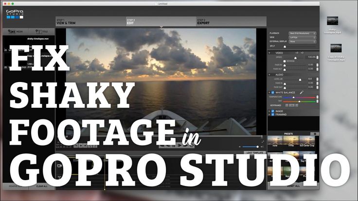 How To Fix Shaky Footage in GoPro Studio #dronephotographypeople