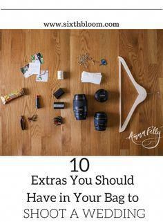 10 Extras: What's in Your Wedding Photography Bag