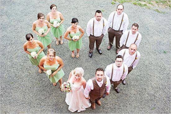 Drone wedding photography and videography will be a huge trend for weddings in 2016.   Wedding party photo using a drone camera | Confetti.co.uk #droneimagesphotographs