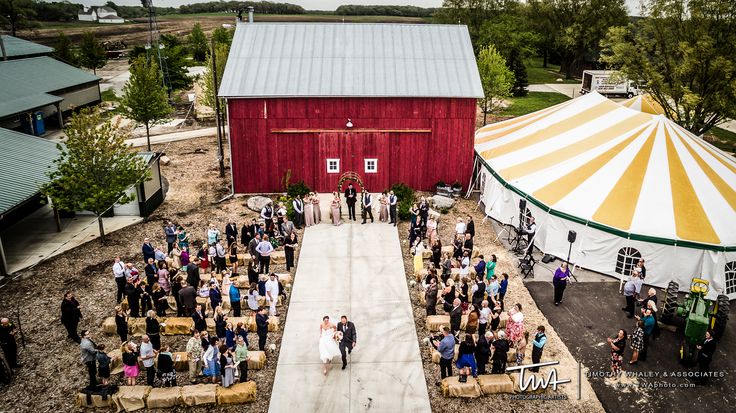 Rustic Barn Wedding Photography - Drone Wedding Photography!