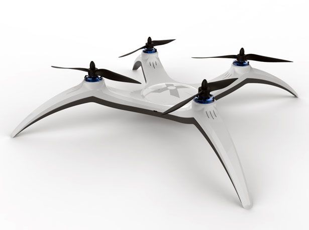 X-Drone Quadcopter concept, a special toy that express his vision of an ultimate drone should look and function.