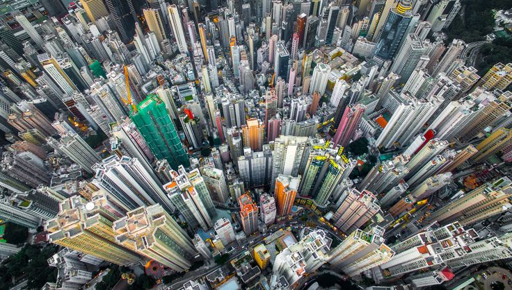 Urban Jungle. A drone view of Hong Kong by Andy Yeung, a photographer keen on la...