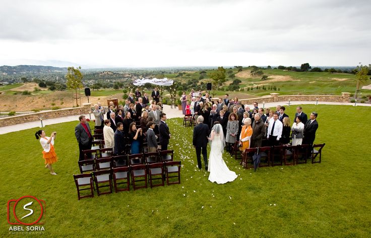 Aerial Photo at Boulder Ridge Golf Course in San Jose. Wedding Photography by Abel Soria Photography (No Drone used)