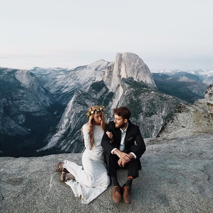 Yosemite elopement on top of a mountain                                                                                                                                                                                 More
